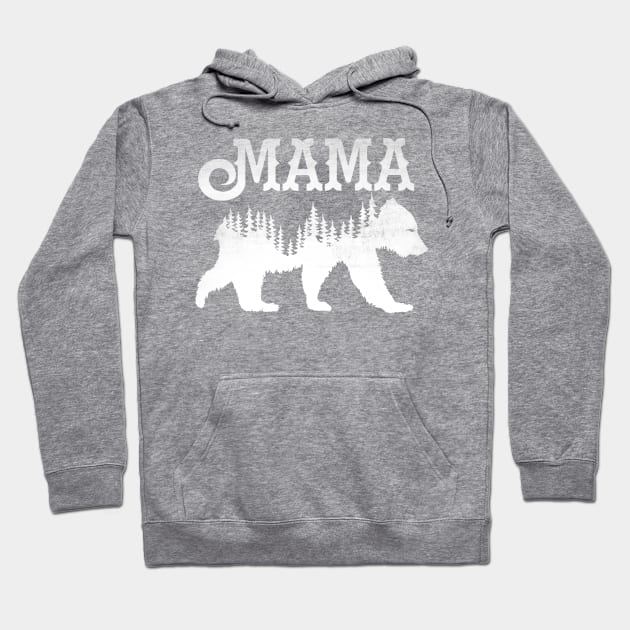 Mama Bear (White) Hoodie by HammerApparel